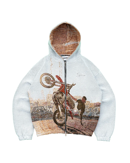 Unisex Tapestry Zip-Up Hoodie